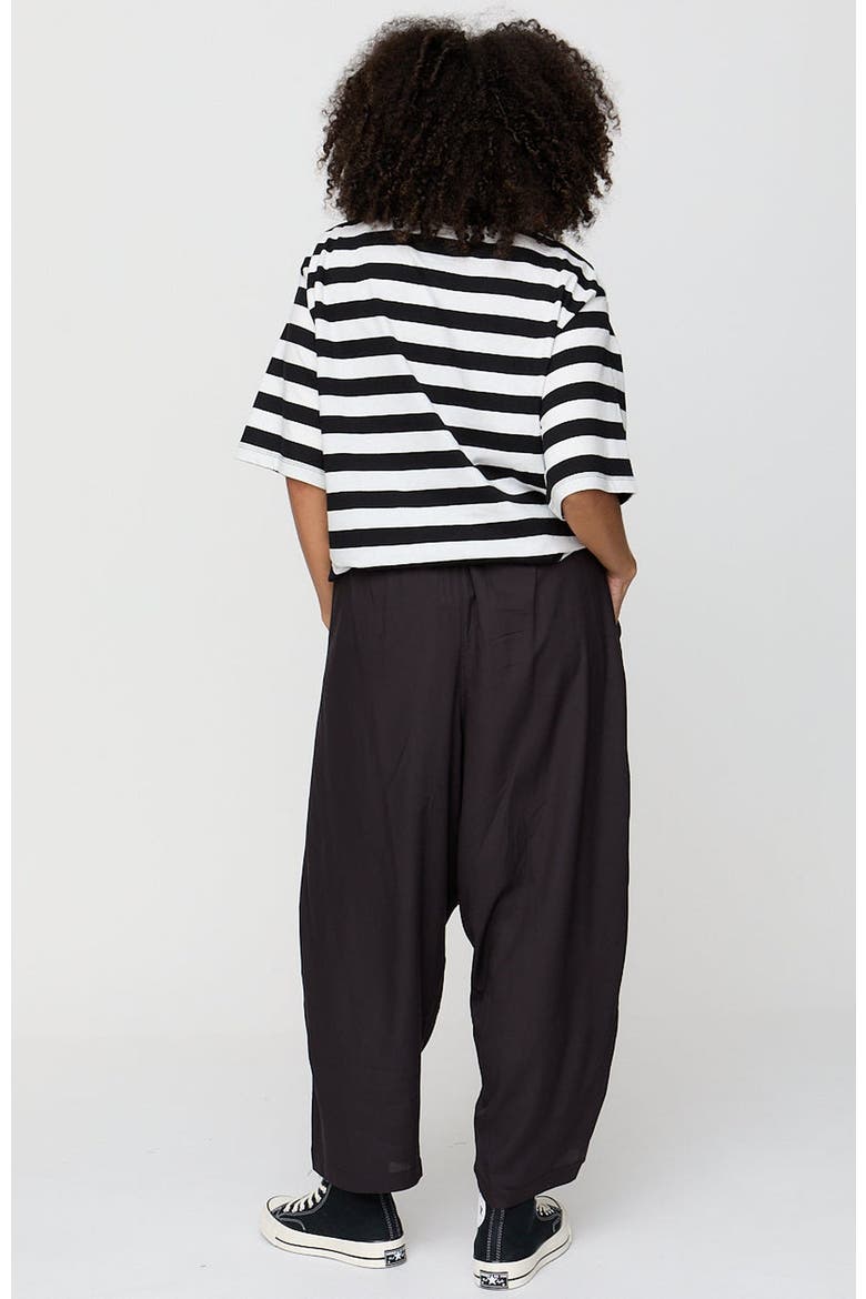 Organic Cotton Drape Trousers, Alternate, color, Black