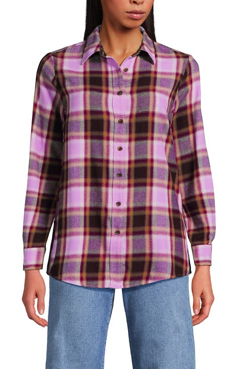 Flannel Boyfriend Fit Shirt