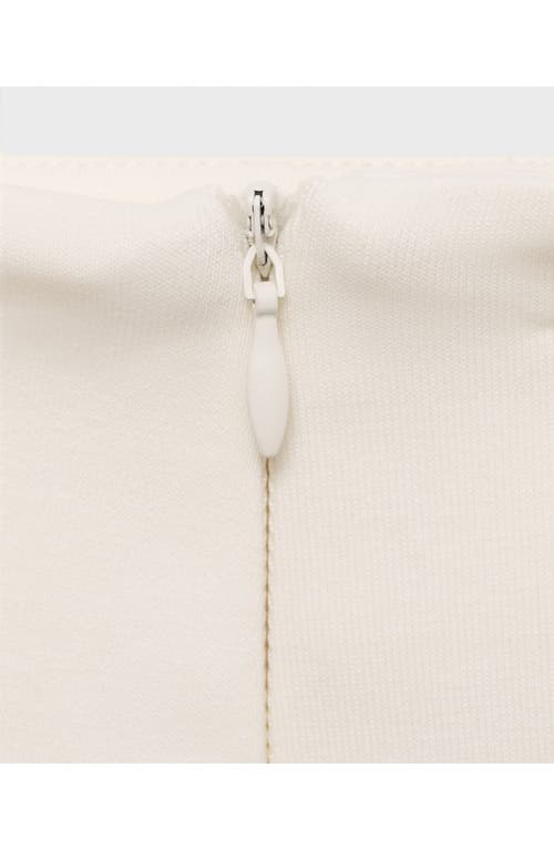 Mango Wide Leg Crop Pants In White