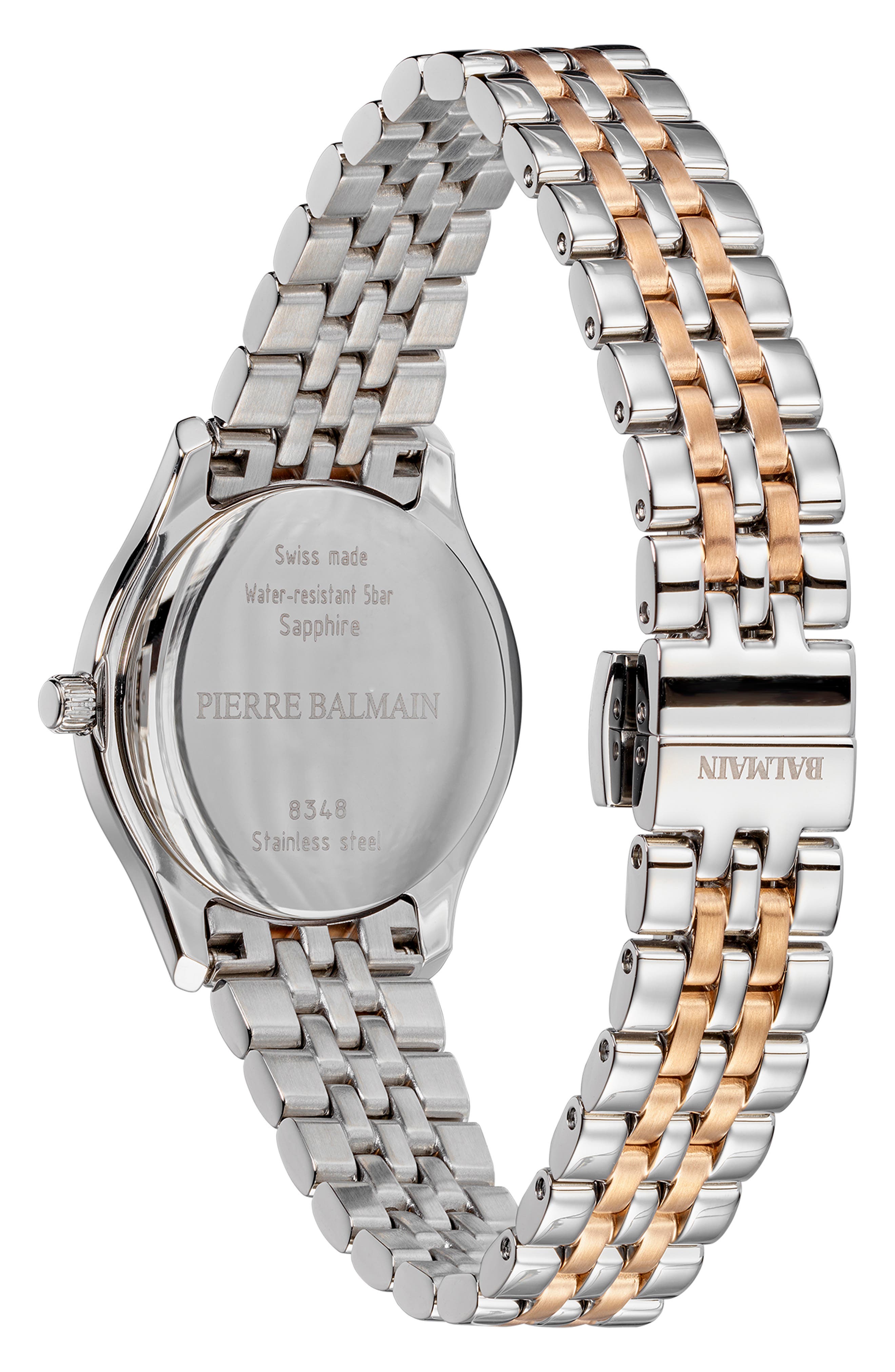 Beleganza Diamond & Mother-of-Pearl Bracelet Watch, 27.5mm (Women