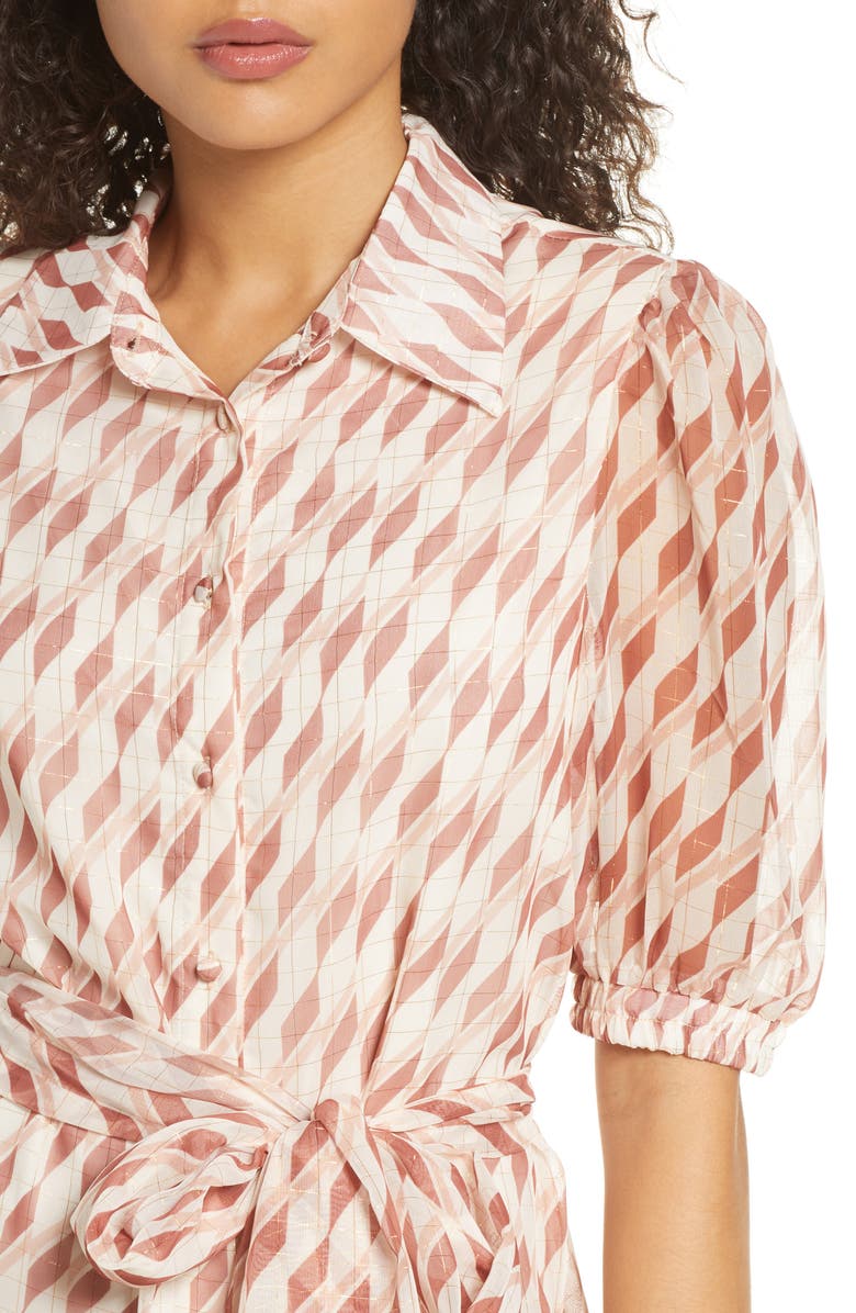 Elizabeth Crosby Culpo Geo Print Minidress, Alternate, color, 