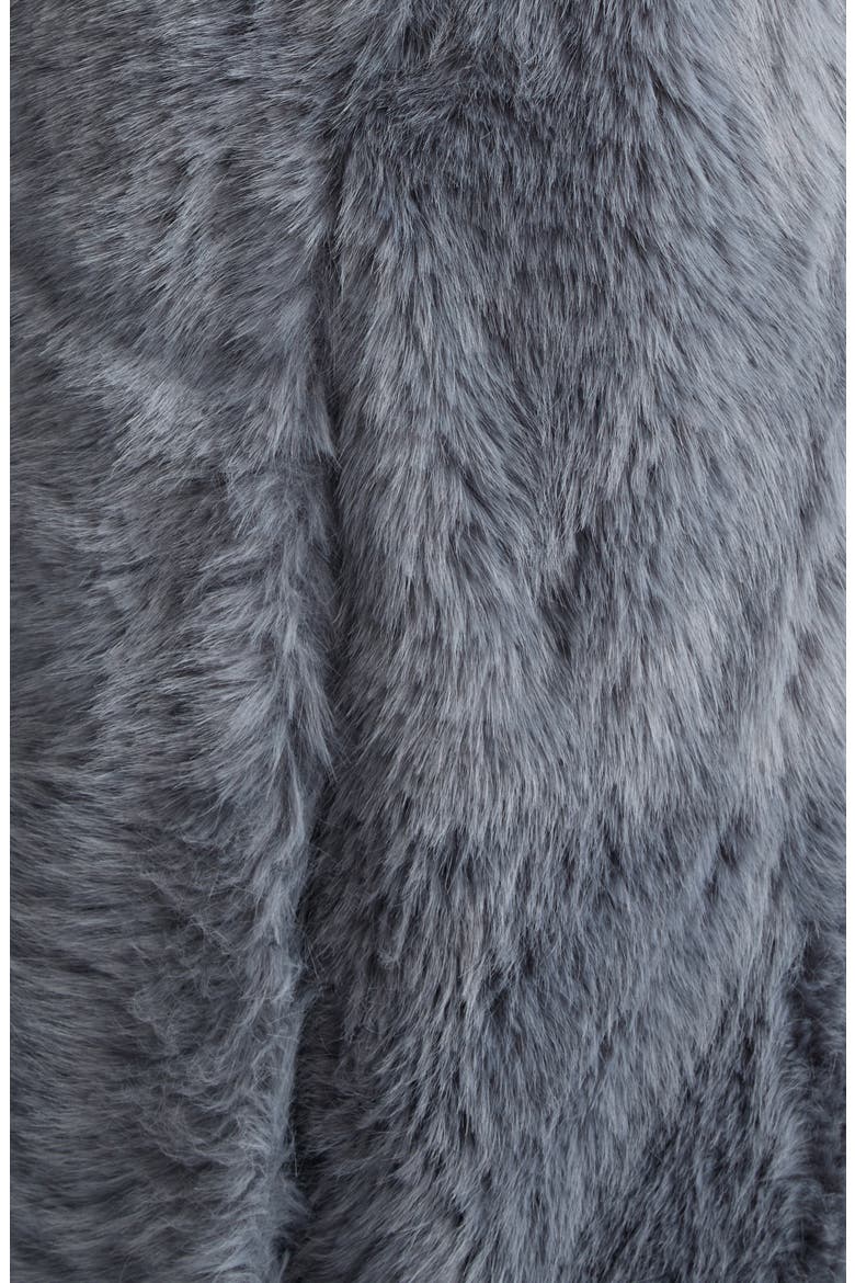 Hana Faux Fur Coat, Alternate, color, DOVE BLUE