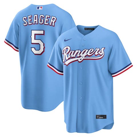 Men's Nike Corey Seager Light Blue Texas Rangers Alternate Replica Jersey