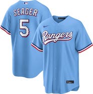Nike Men's Nike Corey Seager Light Blue Texas Rangers Alternate Replica Jersey