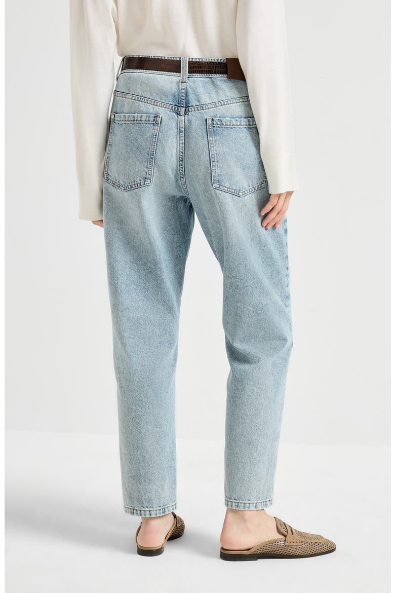 Baggy Tapered trousers, Alternate, color, Light Denim