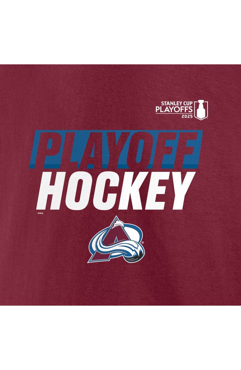 FANATICS Men's Fanatics Burgundy Colorado Avalanche 2025 Stanley Cup Playoffs Breakout T-Shirt, Alternate, color, 