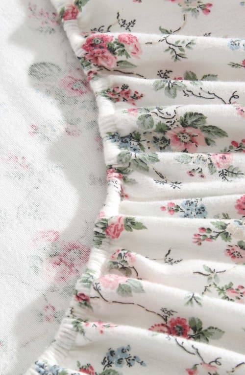 Laura Ashley Le Fleur Cotton Flannel Sheet Set In Multi
