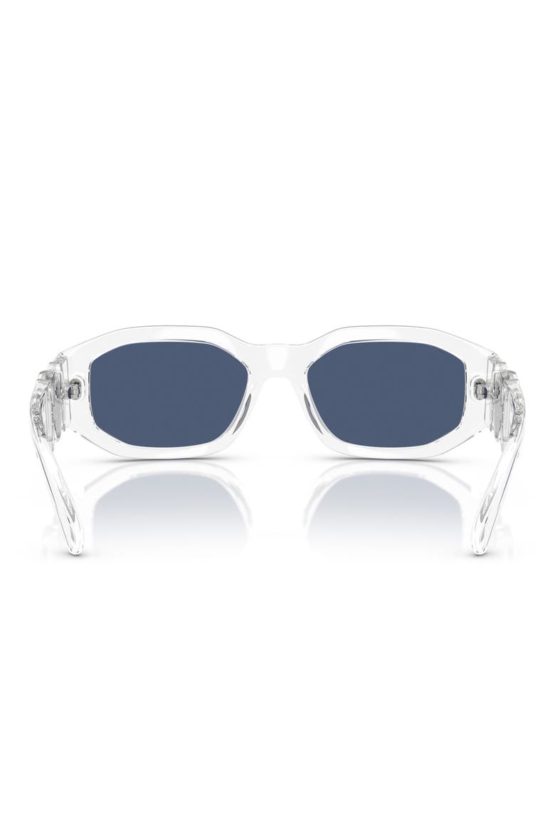 Biggie 53mm Round Sunglasses, Alternate, color, CRYSTAL