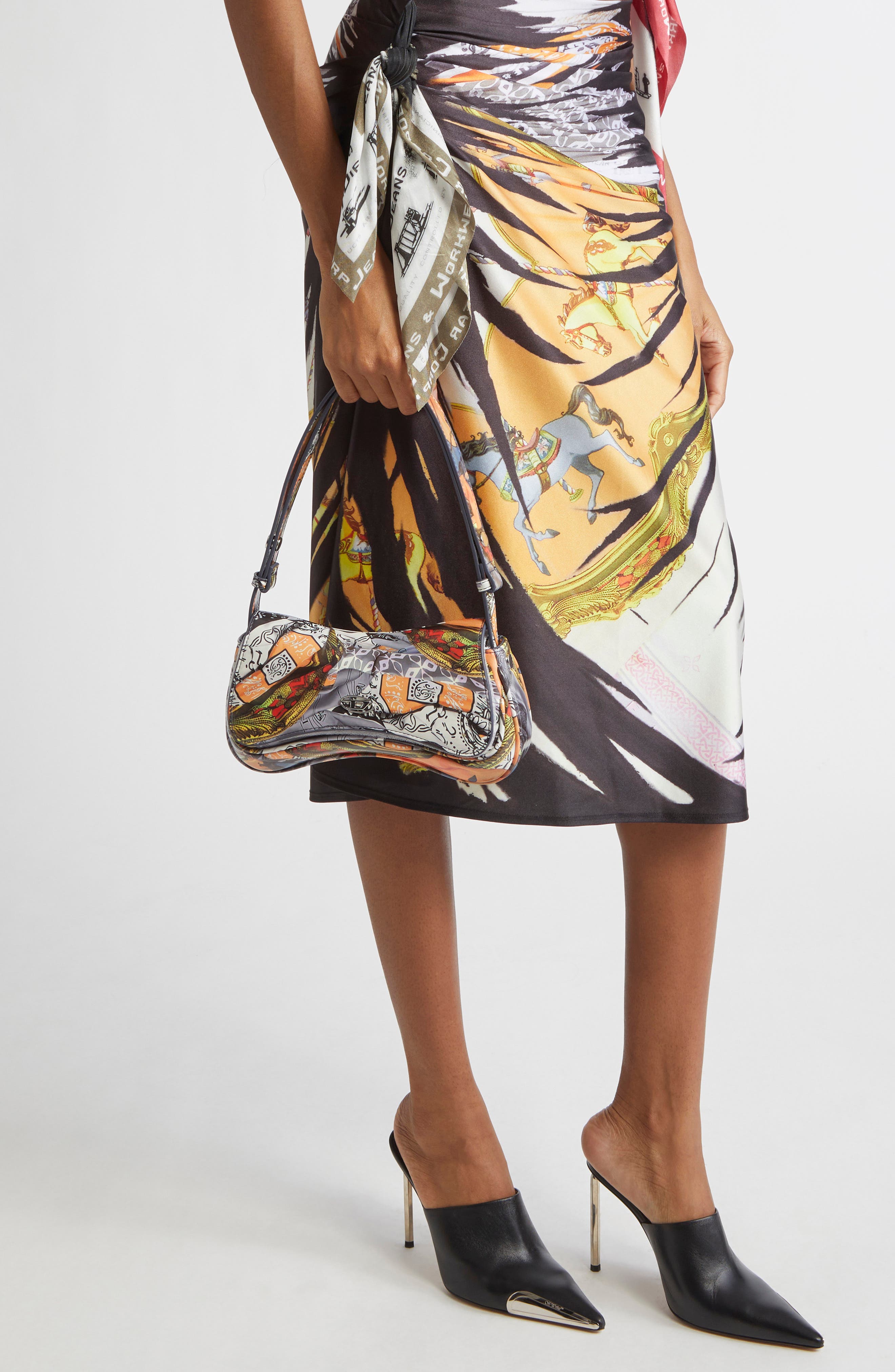 DIESEL<sup>®</sup> Play Faux Leather Clutch, Alternate, color, 