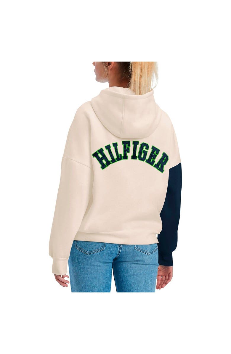 Tommy Hilfiger Women's Tommy Hilfiger Cream/Navy Seattle Seahawks Harriet Pullover Hoodie, Alternate, color, Cream