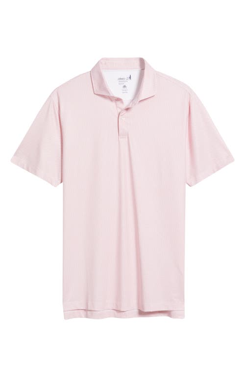 Johnnie-o Teo Microprint Prep-formance Golf Polo In Lobster