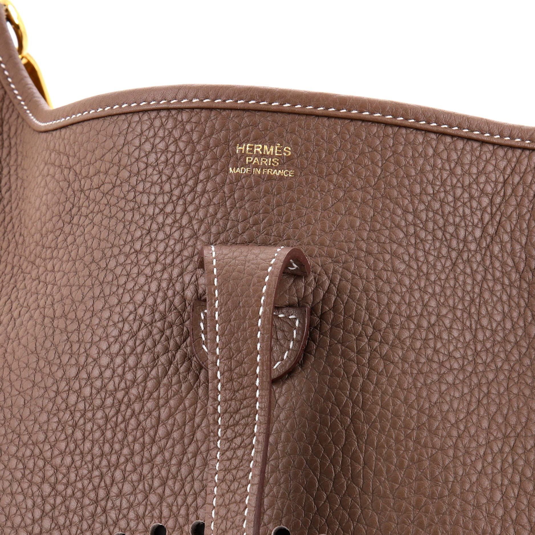 Pre-Owned Hermes Evelyne Bag Gen III Clemence PM, Alternate, color, Etoupe