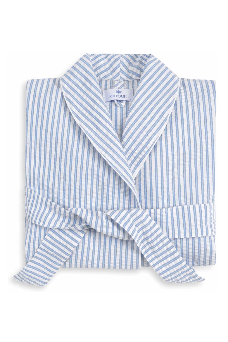 Matteo Stripe Robe, Main, color, AZURE