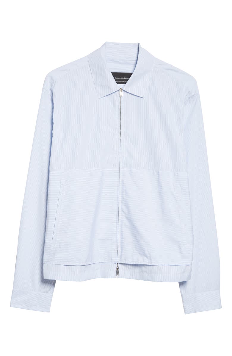 ZEGNA Trofeo Microstripe Comfort Fit Overshirt, Alternate, color,