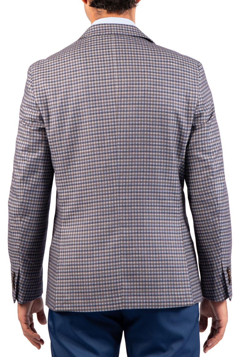 Gingham Textured Sport Coat, Alternate, color, BLUE