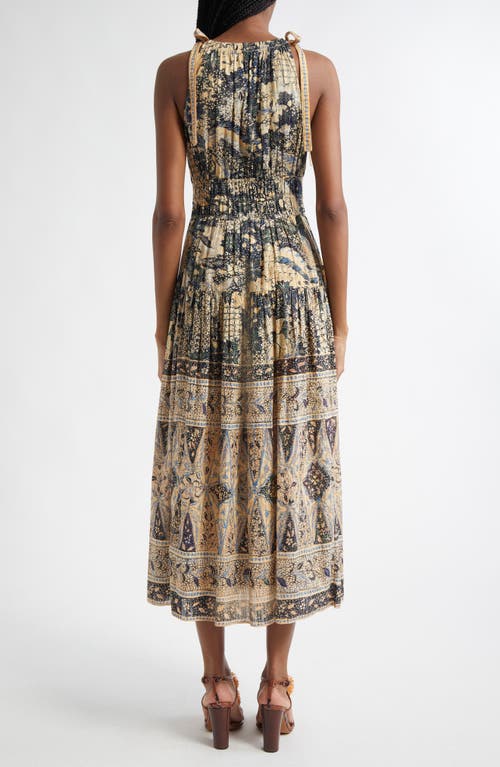 Ulla Johnson Essie Smocked Tiered Printed Cotton-blend Voile Midi Dress In Bellflower