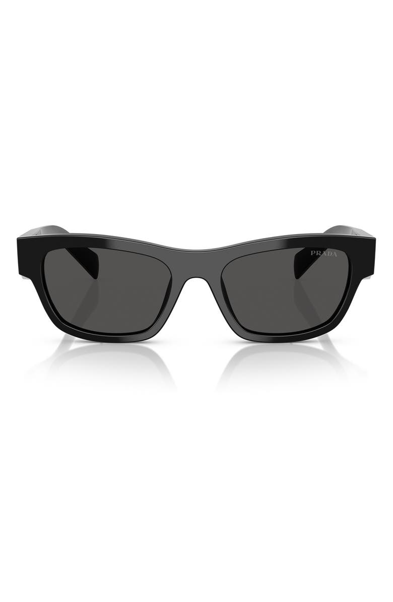 Prada 52mm Butterfly Polarized Sunglasses, Main, color, 