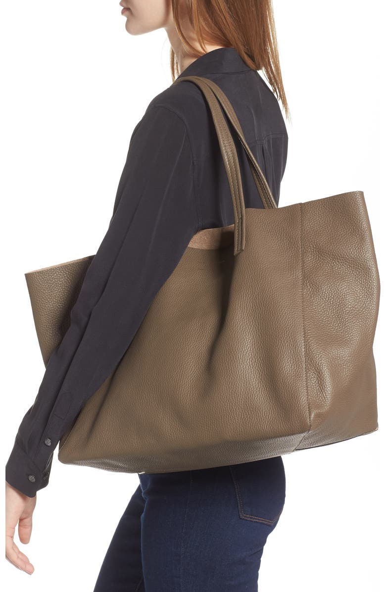 Kurt Geiger London Violet Leather Tote, Alternate, color,