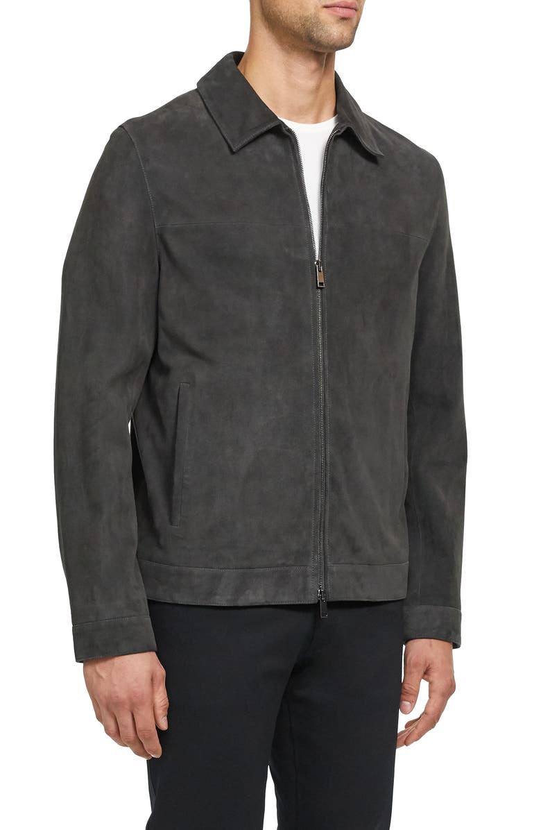 Theory Roscoe Radic Suede Jacket, Alternate, color,