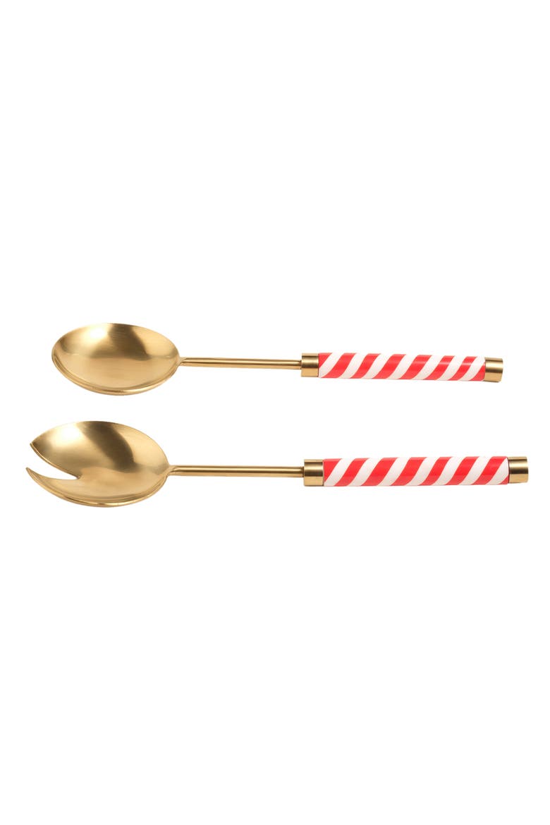 Rampur Steel Salad Serving Set of 2, Alternate, color, Gold