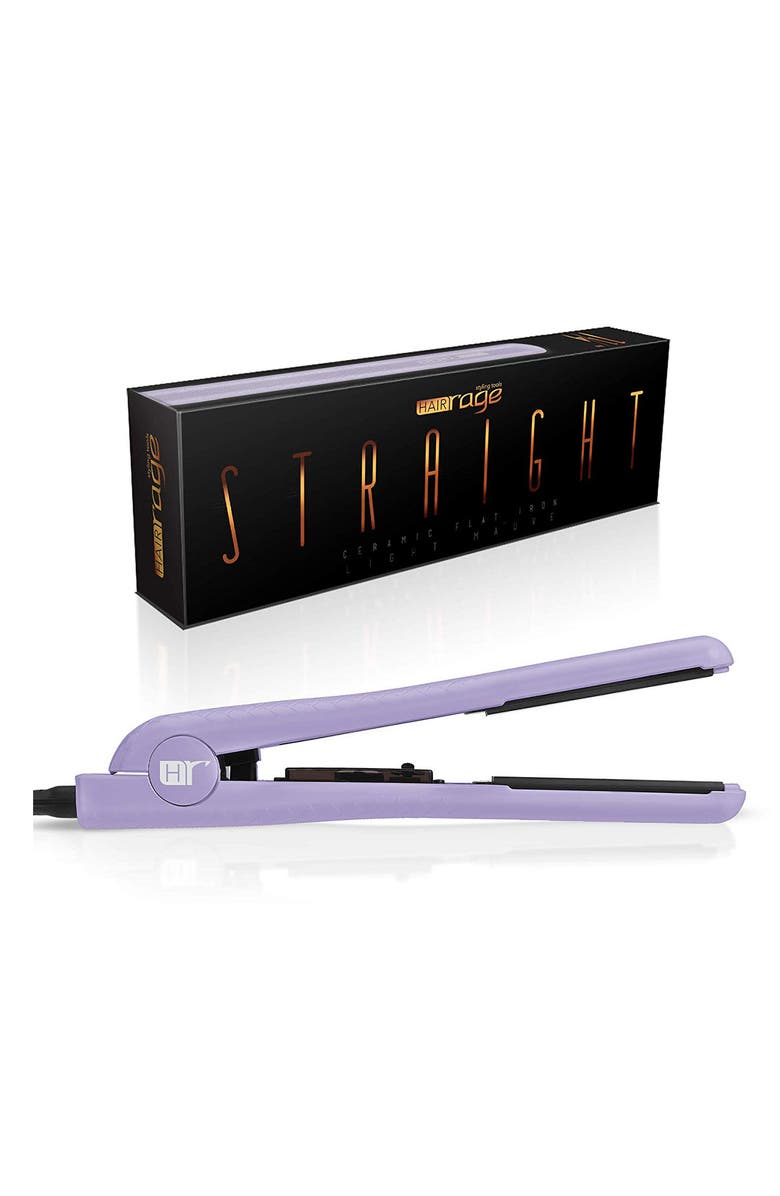 CORTEX BEAUTY Black Tourmaline Gemstone Plated 1.25 Ceramic Flat Iron, Main, color, 