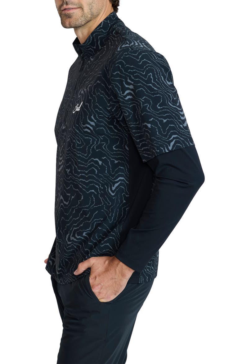 Mechanism Performance Quarter-Zip Pullover, Alternate, color, RAVE RUNNER - BLACK