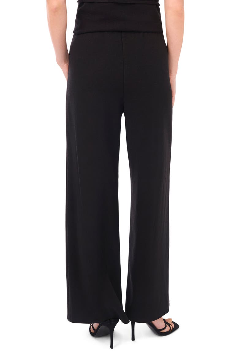 Wide Leg Pull On Pants, Alternate, color, RICH BLACK