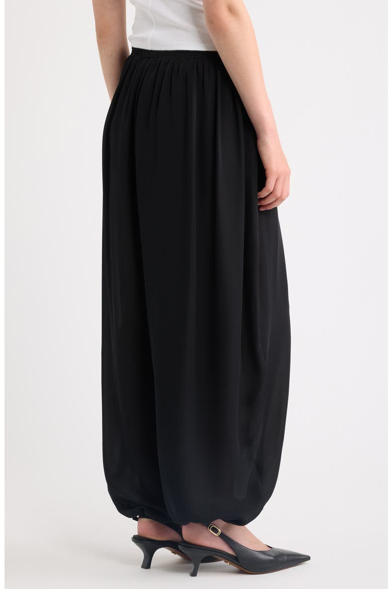 The Silk Balloon Pants, Alternate, color, BLACK