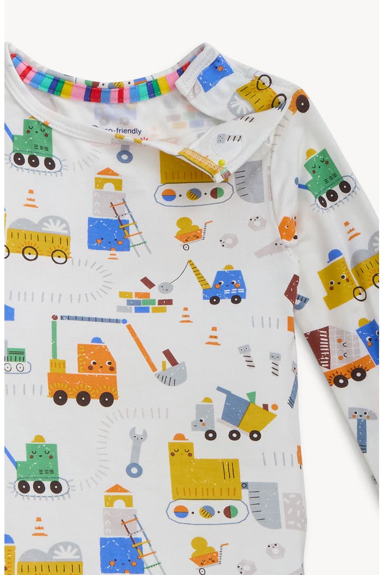 Kids' Tow Zone Fitted Two-Piece Pajamas, Alternate, color, WHITE