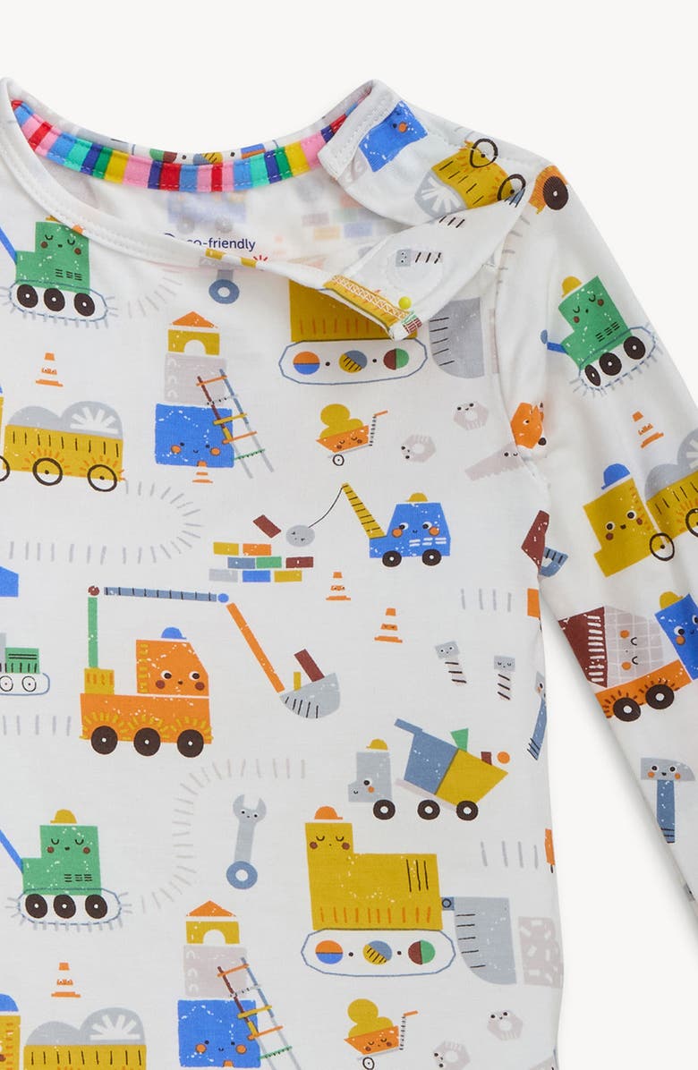 Magnetic Me Kids' Tow Zone Fitted Two-Piece Pajamas, Alternate, color, White