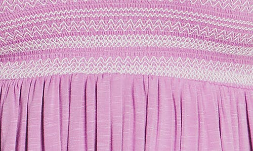 City Chic Danni Embroidered Peplum Tank In Purple
