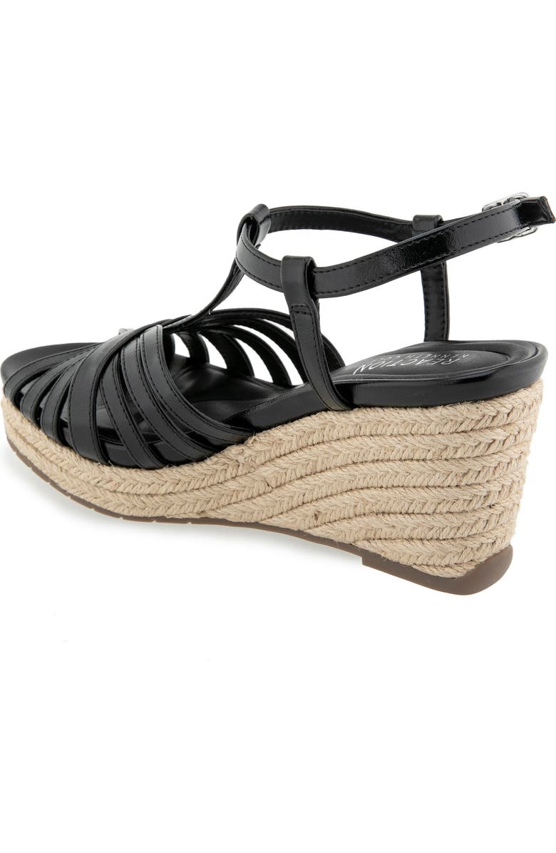 Reaction Kenneth Cole Capci Platform Wedge Sandal, Alternate, color, Black
