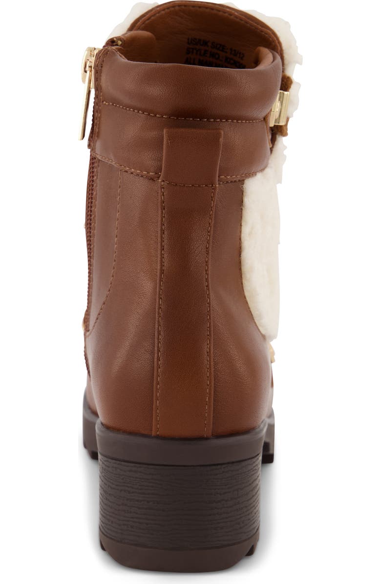 Kenneth Cole Kids' Terri Faux Shearling Hiker Boot, Alternate, color, Cognac