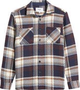 Wax London Whiting Marine Beatnik Button-Up Overshirt