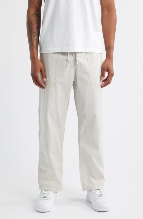Organic Cotton Poplin Drawstring Chef Pants
