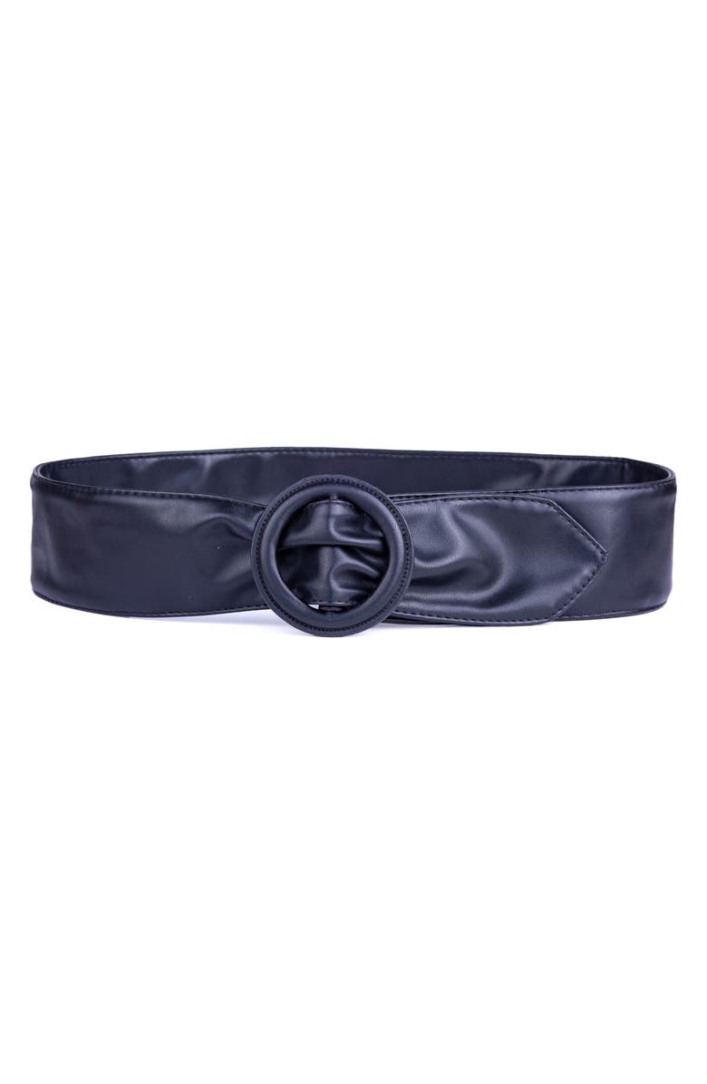 Linea Pelle Covered Buckle Sash Belt, Main, color,