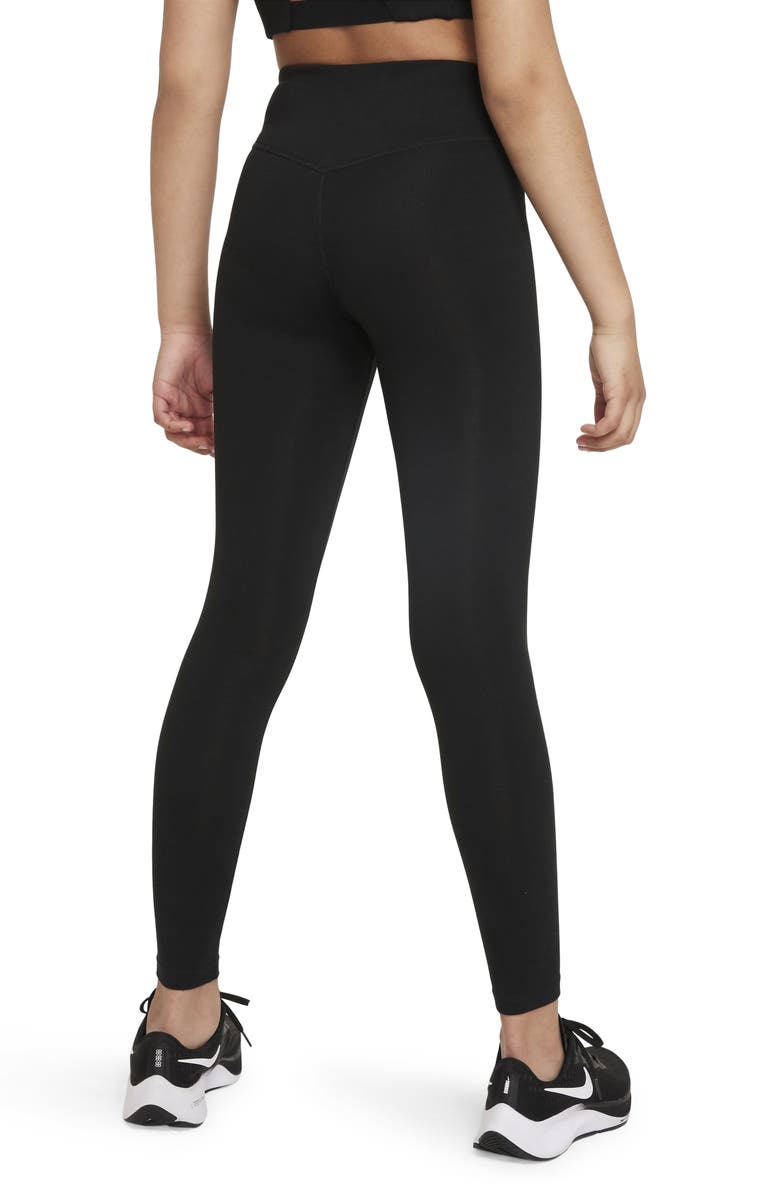 Nike Kids' One Luxe Dri-FIT Leggings, Alternate, color, 
