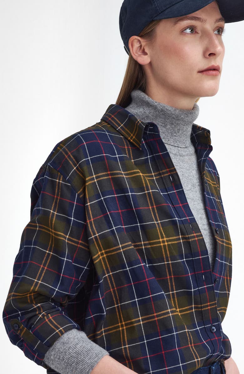 Barbour Elishaw Relaxed Fit Check Button-Up Shirt, Alternate, color,