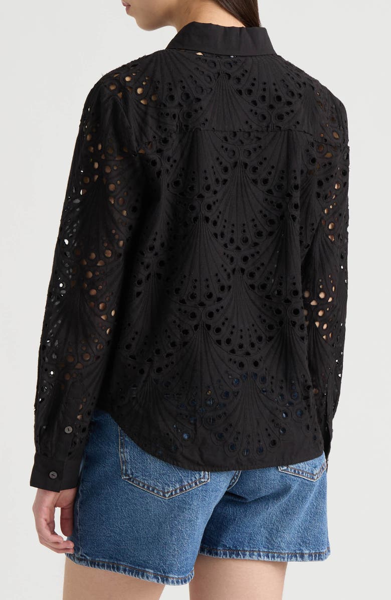 NVLT Eyelet Shirt, Alternate, color, Black