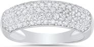 Queen Jewels Pavé Cubic Zirconia Domed Band Ring