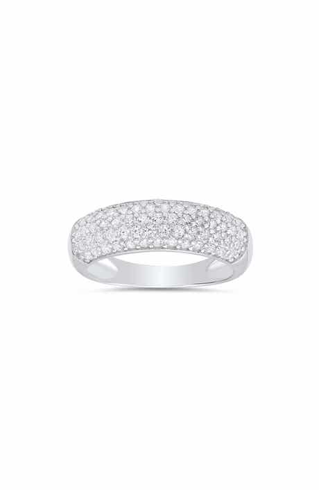 Queen Jewels Pavé Cubic Zirconia Domed Band Ring