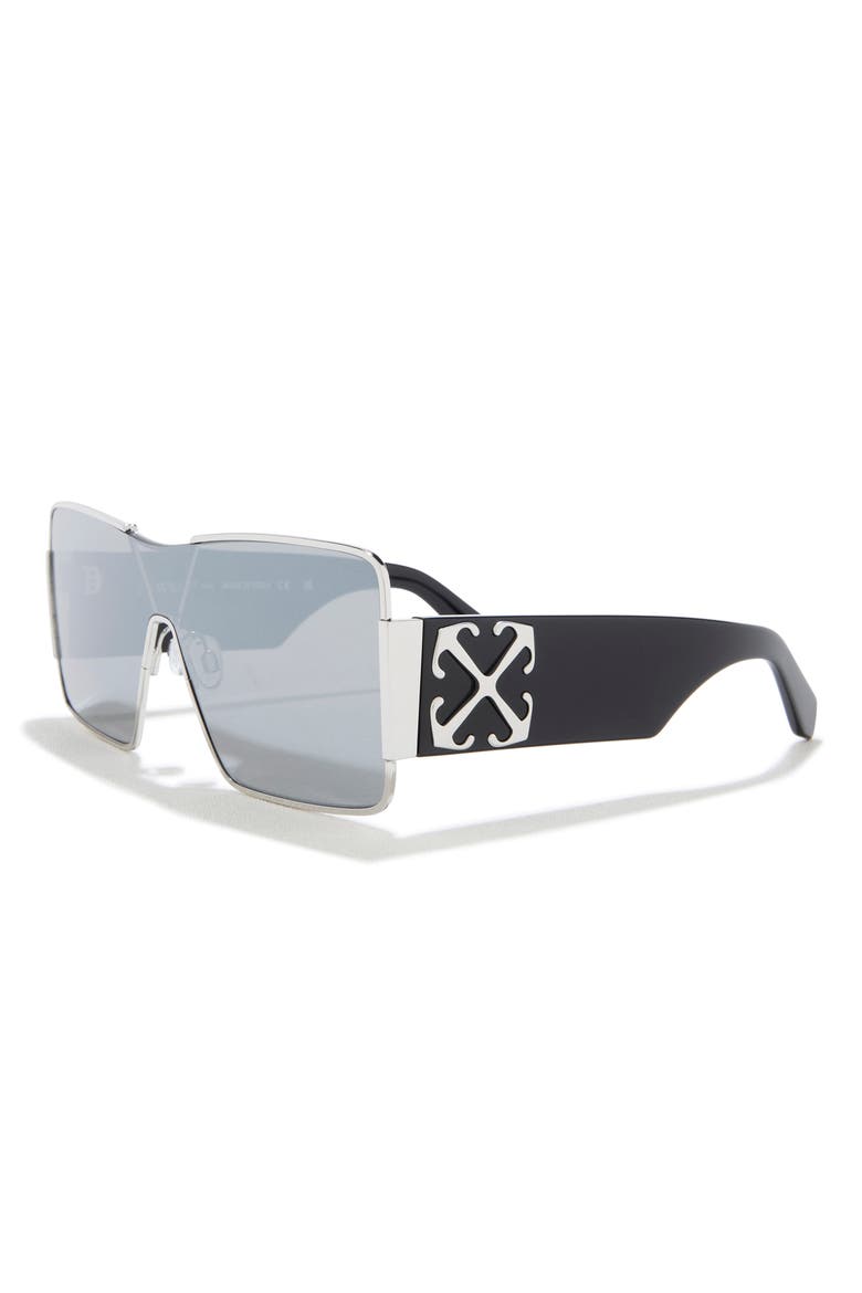 Square Sunglasses, Alternate, color, SILVER SILVER MIRROR