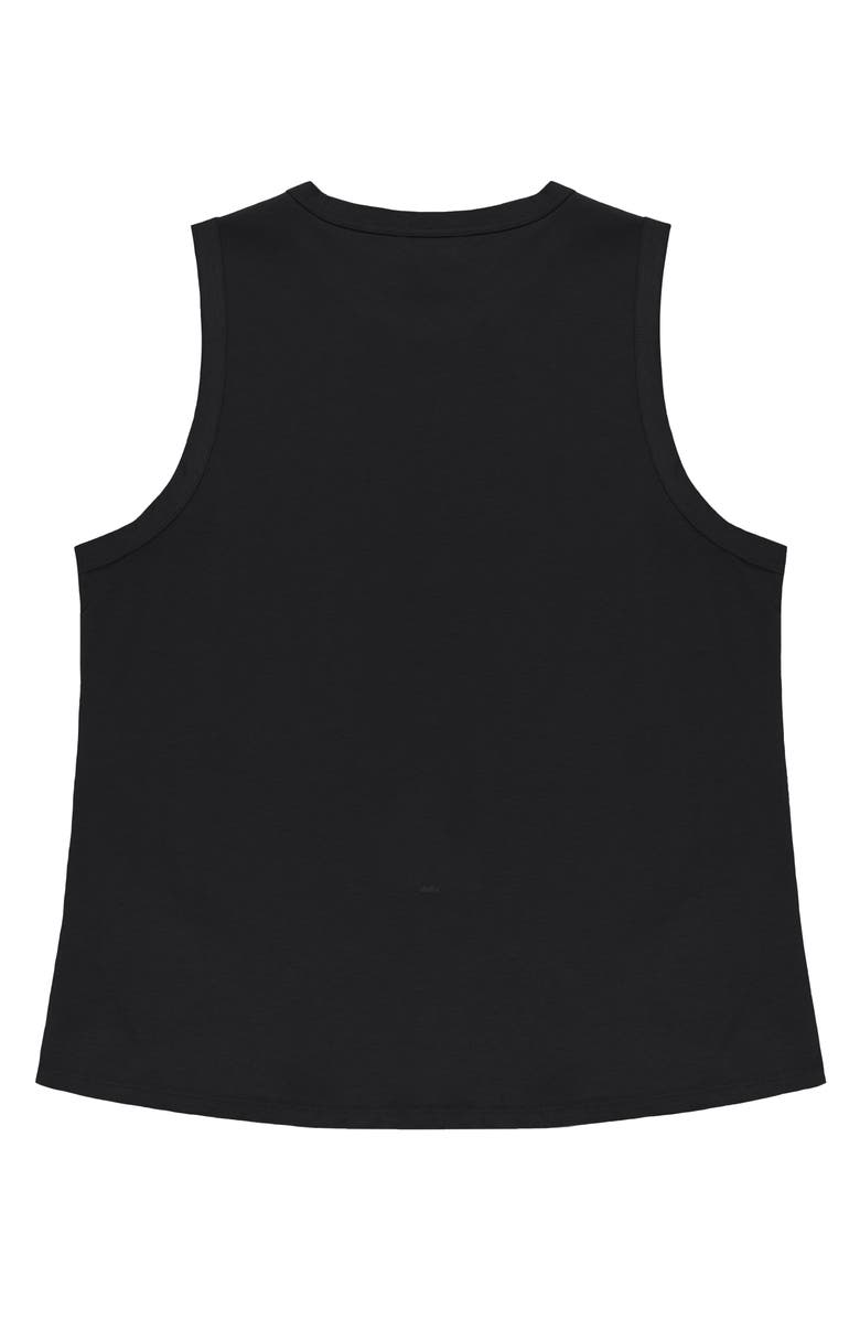 Dalix Lil Heart Cotton Jersey Tank, Alternate, color, Black