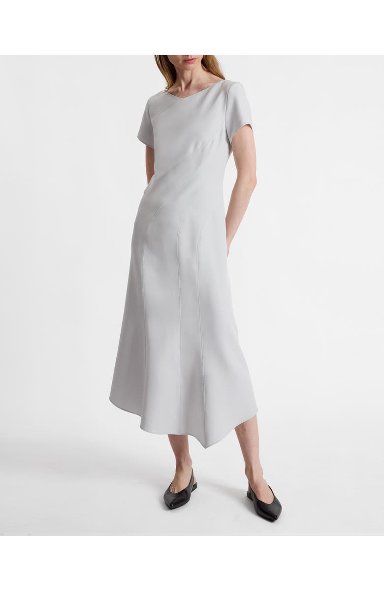 Santorelli Orba Short Sleeve Midi Dress in Soft Stretch Crepe, Alternate, color, 