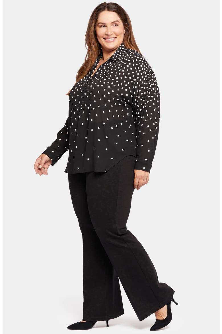 Becky Recycled Polyester Georgette Popover Blouse, Alternate, color, PERCY DOT