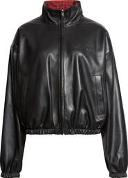 Balenciaga Leather Bomber Jacket