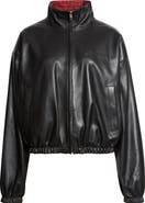 Balenciaga Leather Bomber Jacket