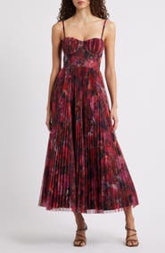 Hutch Pleated Cocktail Dress