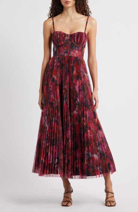 Hutch Pleated Cocktail Dress