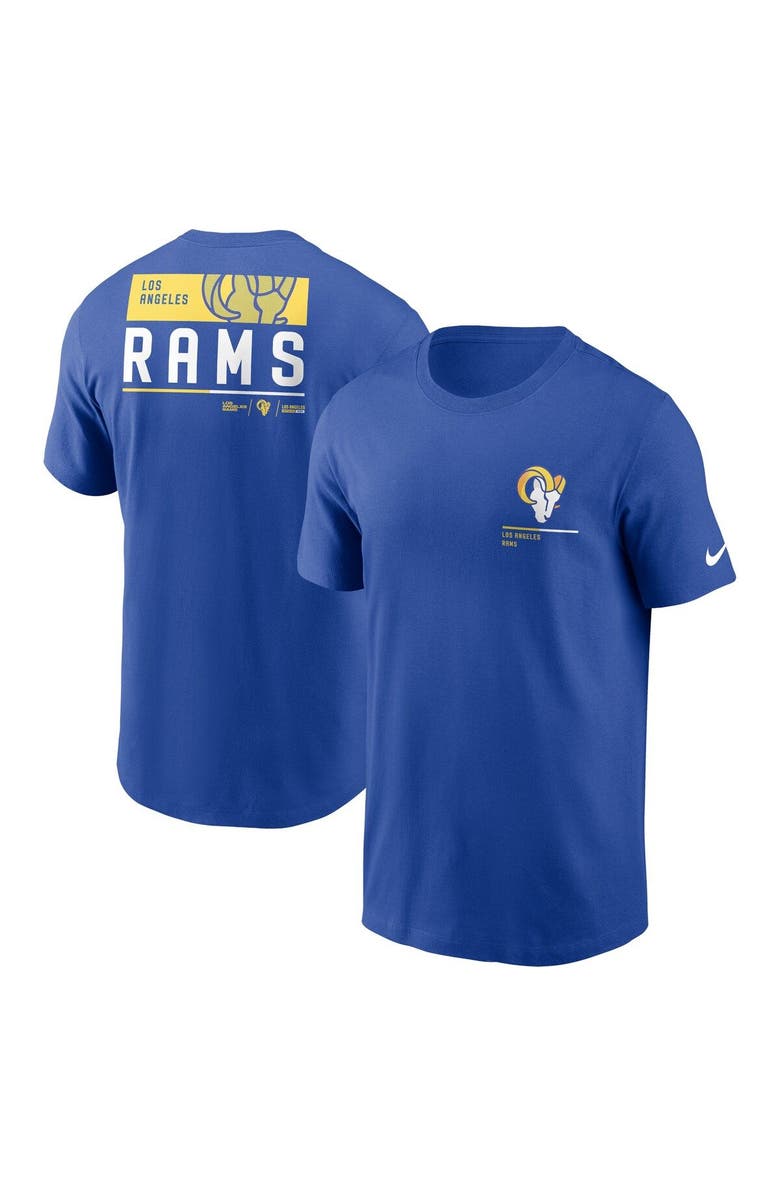 Nike Men's Nike Royal Los Angeles Rams Team Incline T-Shirt, Main, color, Royal